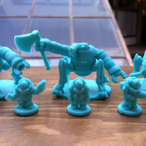 los enanos mech juego 3D print model - Mito3D