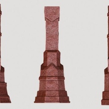 los enanos pilares juego terreno wargames lort hobbit moria paisaje warhammer de la fantasía enano heroclix 3d print model - Mito3D