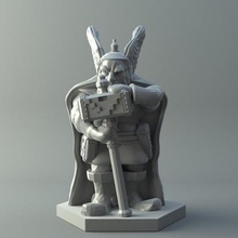 dwarven warrior d&d miniature game 3d print model - Mito3D