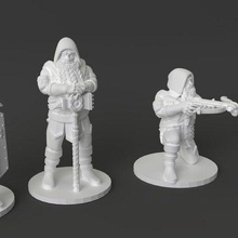 dwarven warriors accessory barbarian dnd dungeons and dragons dwarf dwarves fighter miniature ranger tabletop toy 3d print model - Mito3D