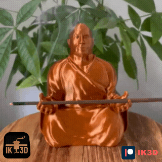 dwayne zen johnson buddrock roccia meditazione buddha monaco figurina figura scultura 3d print model - Mito3D