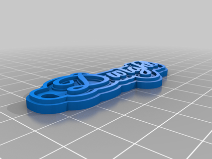 Dwight Etikett Schlüsselbund Schmuck angepasst Schlüsselanhänger Schlüssel 3d print model - Mito3D