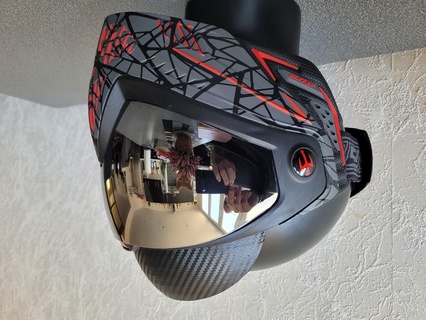 colorante i5 frontal proteccion paintball airsoft frente máscara 3d print model - Mito3D