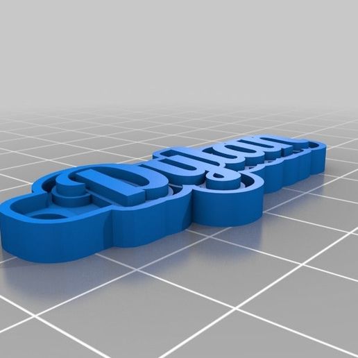 Dylan joalheria personalizado chaveiros 3D print model - Mito3D