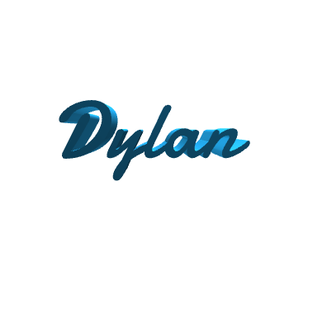 Dylan art garçon Masculin homme Nom décoration Accueil maison journée bricoloup 3d 3d print model - Mito3D