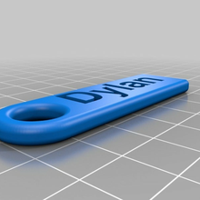 dylan personalizzato chiave catena moda Accessori 3d print model - Mito3D