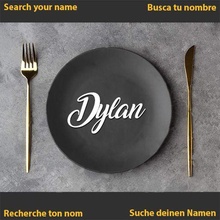dylan name banquet wedding communion dinner plate table decoration tablename 3d print model - Mito3D