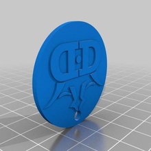 dynamic discs disc golf keychain jewelry chain key keychains 3d print model - Mito3D
