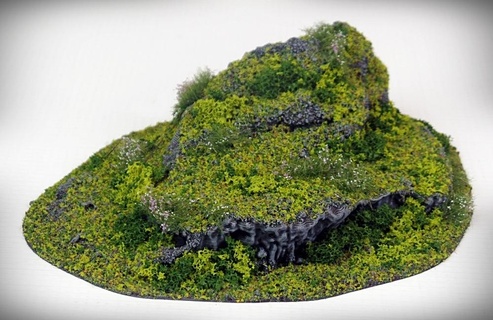 dynamic hill stub outcropping e hills terrain terrainify scatter miniatures dnd d&d wargaming rpg roleplayinggame 3d print model - Mito3D
