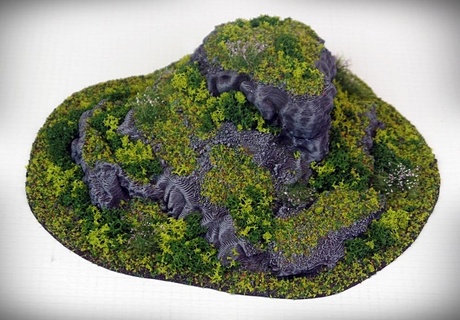 dynamic hill stub outcropping hills terrain terrainify scatter miniatures dnd d&d wargaming rpg roleplayinggame 3d print model - Mito3D