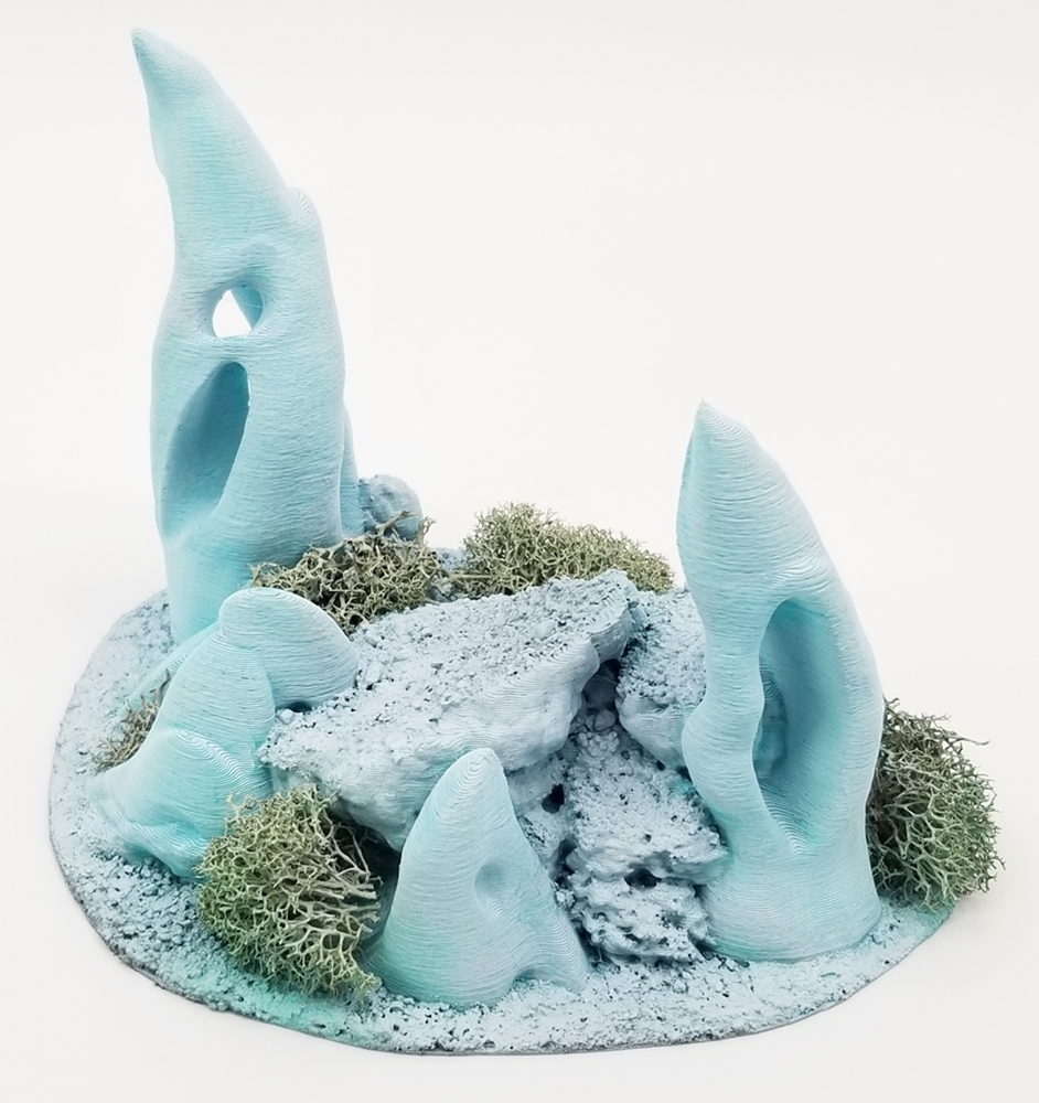 dynamic hills stub outcropping f ghost stones stone terrain terrainify scatter miniatures dnd d&d wargaming rpg roleplayinggame 3D print model - Mito3D