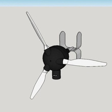 el dínamo de la turbina viento varios paso 3d impresión cargador 3d print model - Mito3D