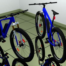 e-bike bike motorbike electric eco brake tyre toy mountain mtb fork energy 3d print model - Mito3D
