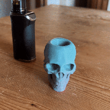 e-liquid drop vape skull gadget 3d print model - Mito3D