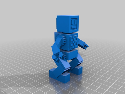 mate retro futurista robot 3d impresión 3d print model - Mito3D