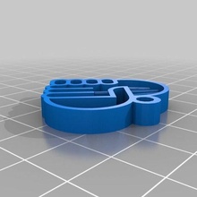 e-nable keyring enable e nable giveaway key ring keychain keychains 3d print model - Mito3D
