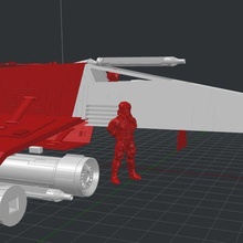 e-wing game starwars legion 3d print model - Mito3D