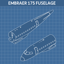 e175 fuselagem clérigo 3d print model - Mito3D