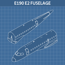 e190 e2 fuselagem clérigo 3d print model - Mito3D