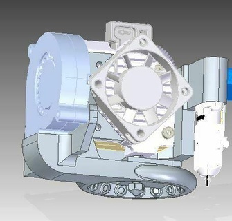 e3d Titan Aero Ventilator Leitung v1 3d Drucker Teile 3d print model - Mito3D