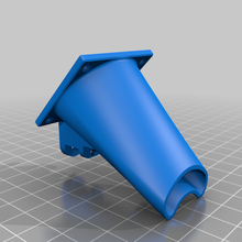 e3d v6 fan duct filament tool 40mm cooling delta effector mount kossel 3d printer parts 3d print model - Mito3D