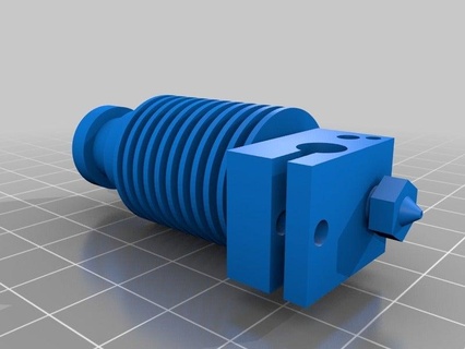 e3d v6 hotend dummy model - designspark 3d printer parts 3d print model - Mito3D