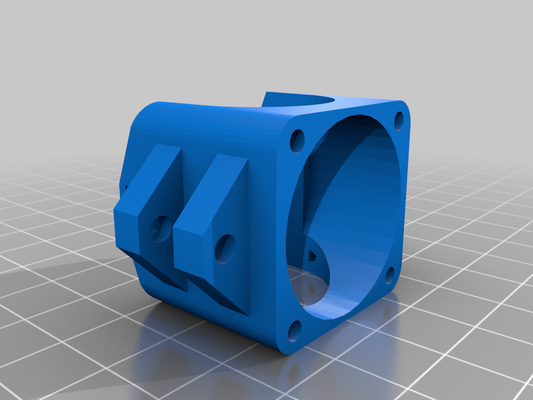 e3d v6 integrated fan layer nut fitting 3d printer parts 3d print model - Mito3D