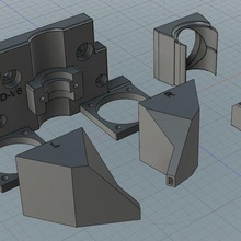 e3d v6 montieren Tronxy x5s Werkzeug hotend 3d Drucker Teile 3d print model - Mito3D