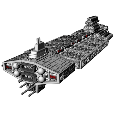 ea poseidon supercarrier gioco terra alleanza babilonia 5 starmada spinta 3d print model - Mito3D