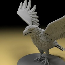 kartal 3d model hayvan vahşi 3dprint stl 3dmodel aslan ayı sci fi oyuncak oyun kuş 3d print model - Mito3D