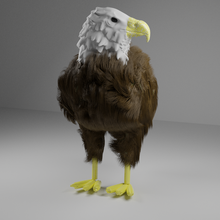eagle animal games poly 3d print model - Mito3D