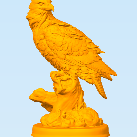 eagle art animal toy 3D print model - Mito3D
