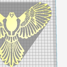 eagle Kunst Tier Vogel Beute falcon drill bit Dekoration Wand 3d print model - Mito3D