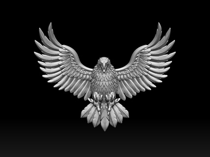 eagle falcon bird hawk eagle print statue sculpture art  3d print model - Mito3D