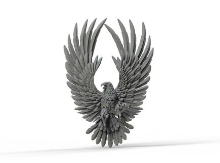 eagle falcon bird hawk eagle print statue sculpture  3d print model - Mito3D