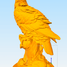 eagle art educativo scultured 3d print model - Mito3D
