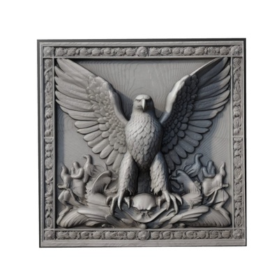 aquila animale sollievo arte animali yeggi mito3d fallimento google ciondoli medaglione animal relief wall art parete 3d print model - Mito3D