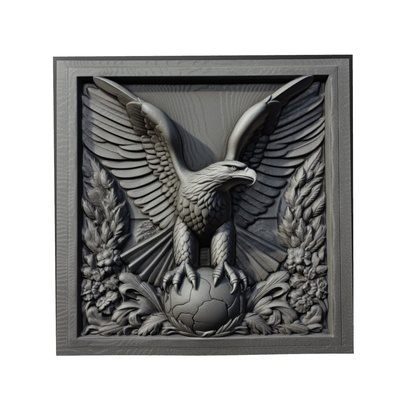 aigle animal soulagement art animaux yeggi mito3d buste google pendentifs médaillon relief wall mur 3d print model - Mito3D