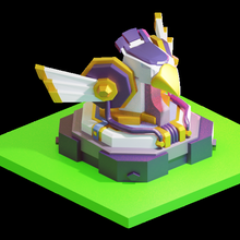 eagle artillery lv3 game supercell coc clashofclans level3 3d print model - Mito3D