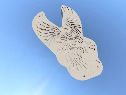 eagle box lamp 3d print model - Mito3D