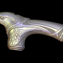 eagle cane handle fashion 3d print model - Mito3D