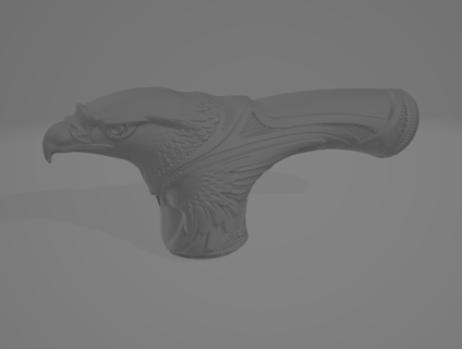 eagle cane head tip walking aid 3d print model - Mito3D