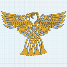 Adler celte Kunst Wand-Dekoration eagle symbol celtic 3d print model - Mito3D