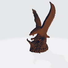águila de la cobra estatua art vietnam eagle cnc modelo mosca decoración casa tabla 3d print model - Mito3D