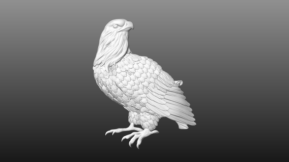eagle flat 3d print model - Mito3D