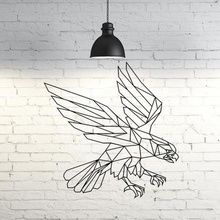 águila volando ii de la pared escultura en 2d art Arte aves animal decoración 3d print model - Mito3D