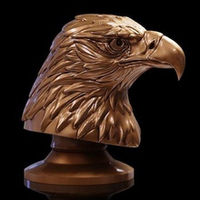 eagle golden art prey bird talon wing hunt predator animals sculptures 3d print model - Mito3D