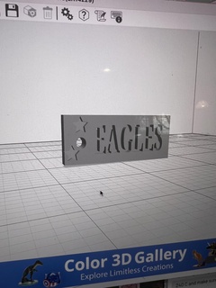Águia chaveiro Eagles ventilador 3d print model - Mito3D
