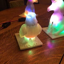 águia da lâmpada a casa decoração asas falcão figura pássaro bico aves 3d print model - Mito3D