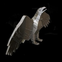 eagle low poly art toy statuette animal bird 3d print model - Mito3D